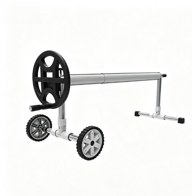 Reel Cover - Adjustable Aluminum Pool Cover Roller With