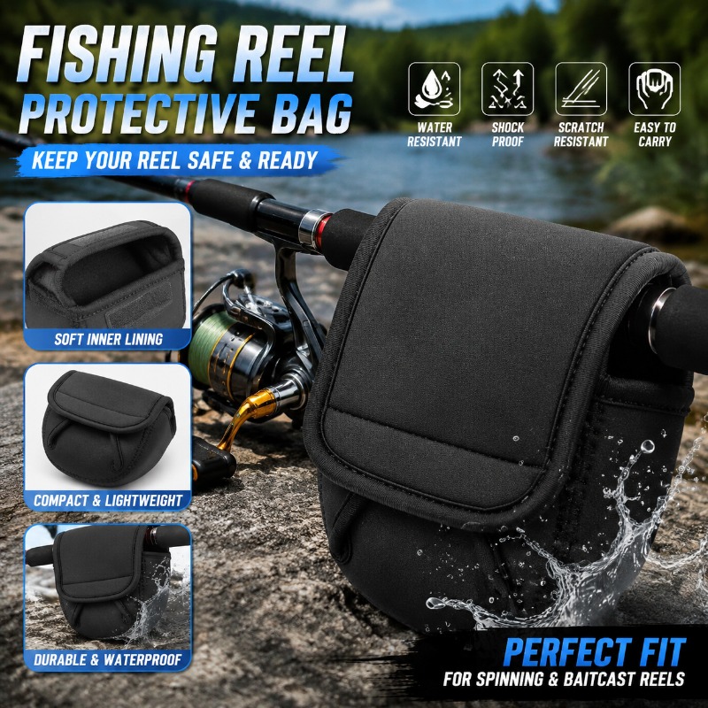 Reel Cover - Fishing Reel Protective Cover Bag Spinning