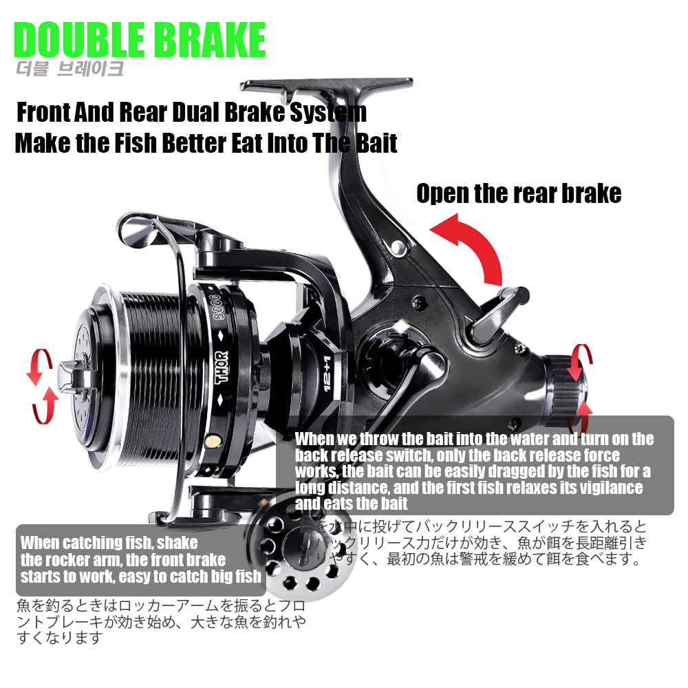 New Carp Fishing Reel Spinning - đánh giá và giá Reel Drag Knob