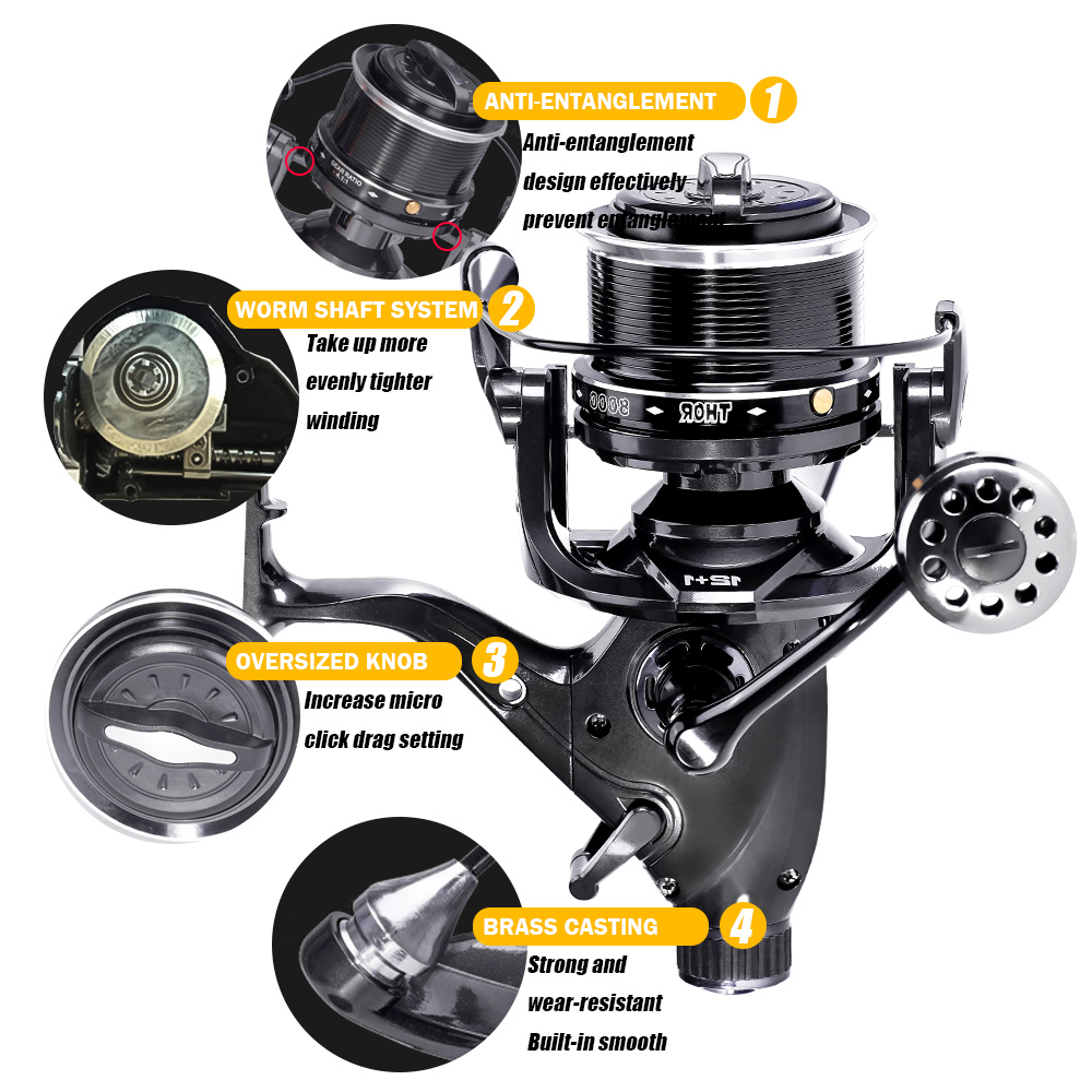 New Carp Fishing Reel Spinning - đánh giá và giá Reel Drag Knob