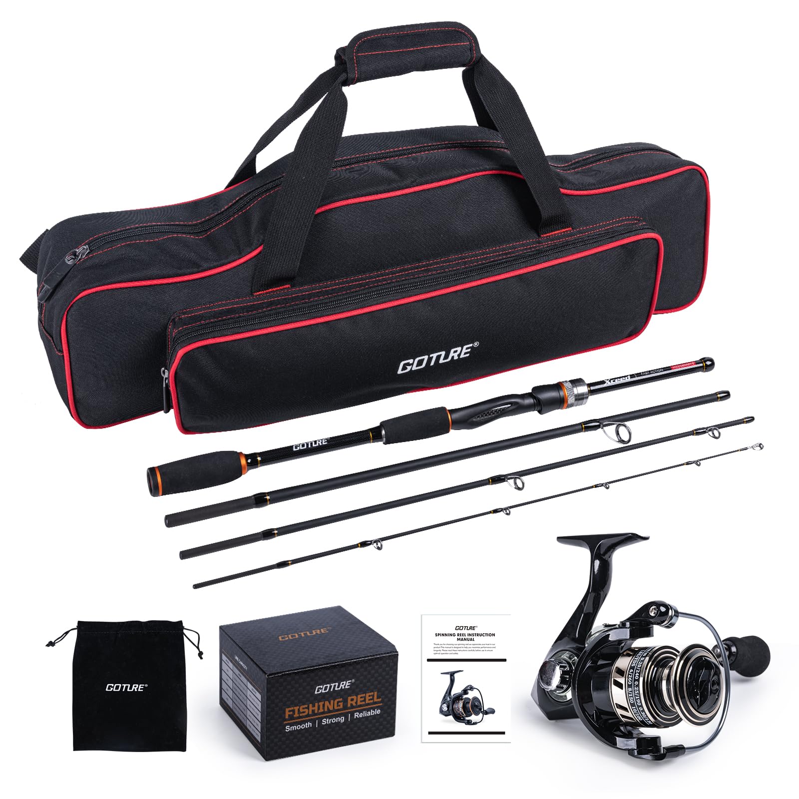 Goture Portable Spinning Fishi - đánh giá và giá Reel Bag