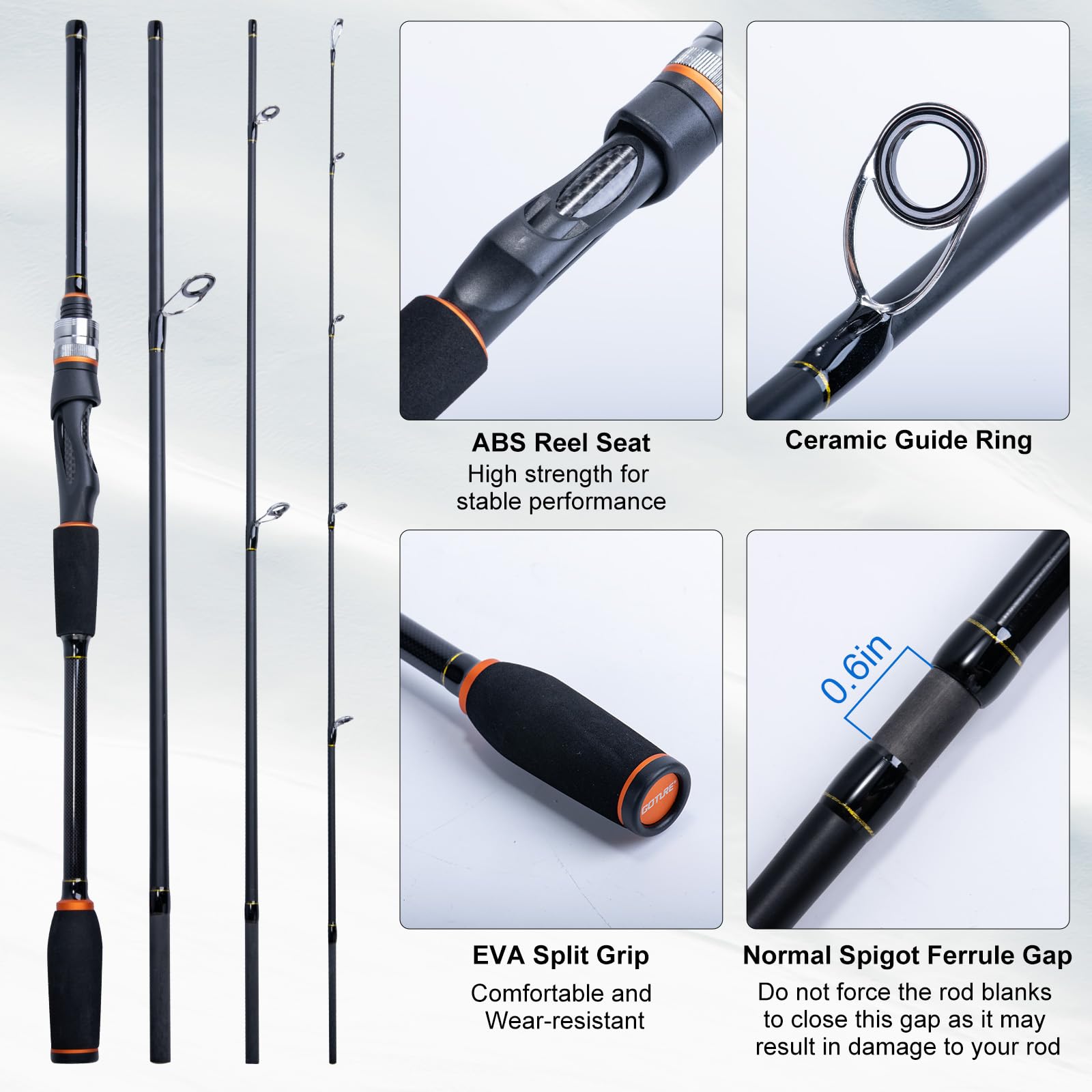 Goture Portable Spinning Fishi - đánh giá và giá Reel Bag