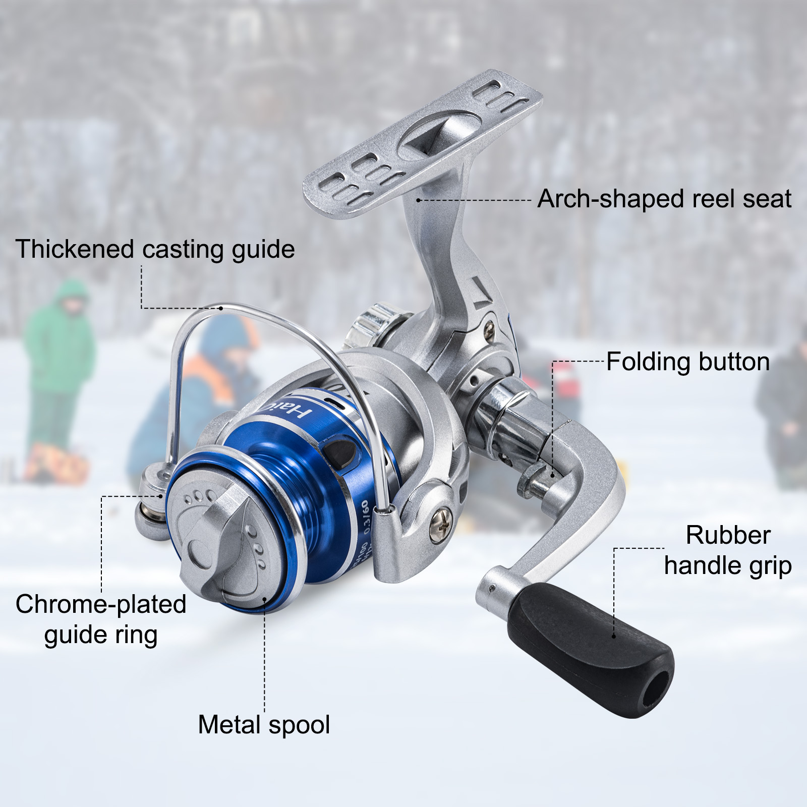 Goture New Ice Fishing Reels W - đánh giá và giá Ice Fishing Reel