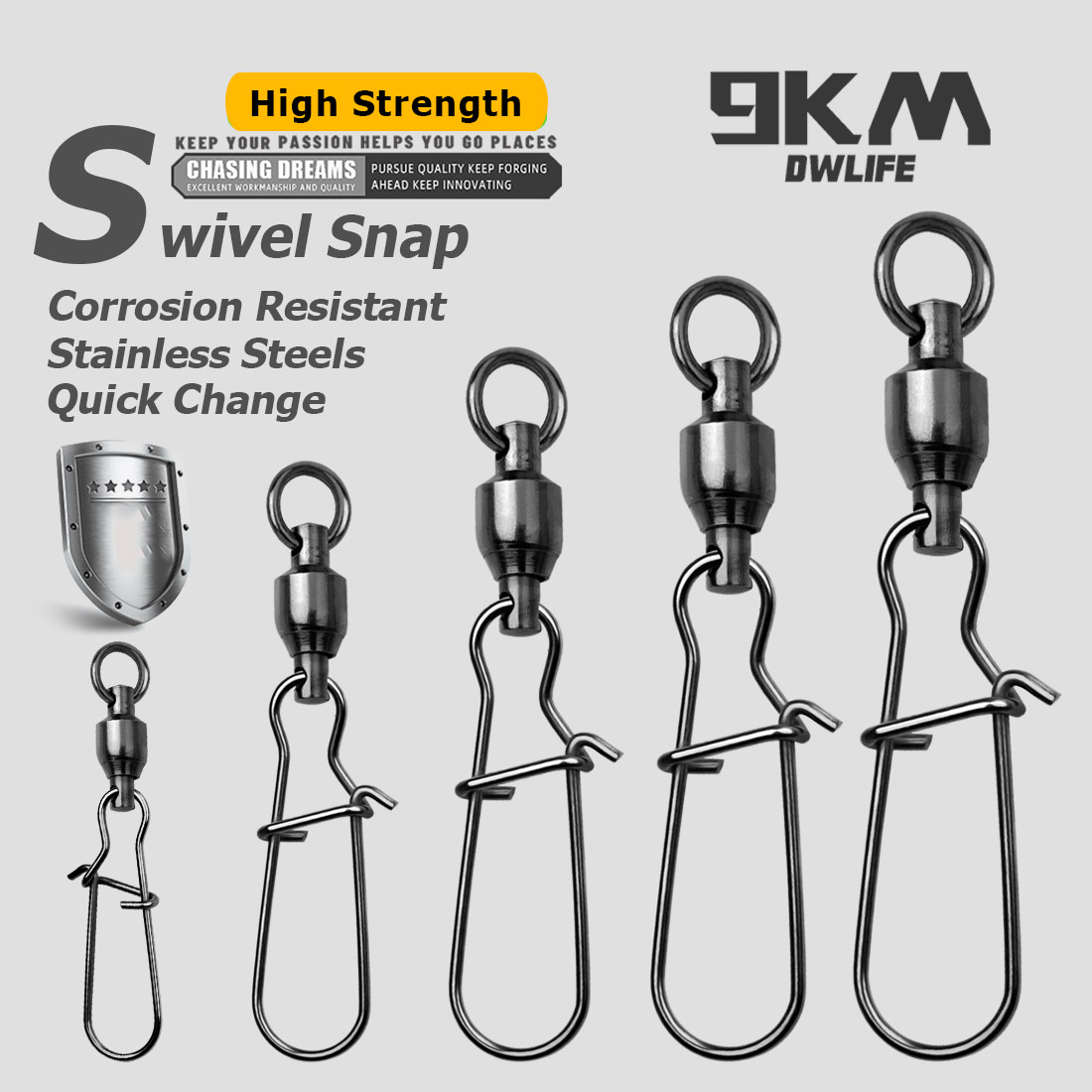 9KM 10PCS Ball Bearing Swivel  - đánh giá và giá Baitcasting Reel