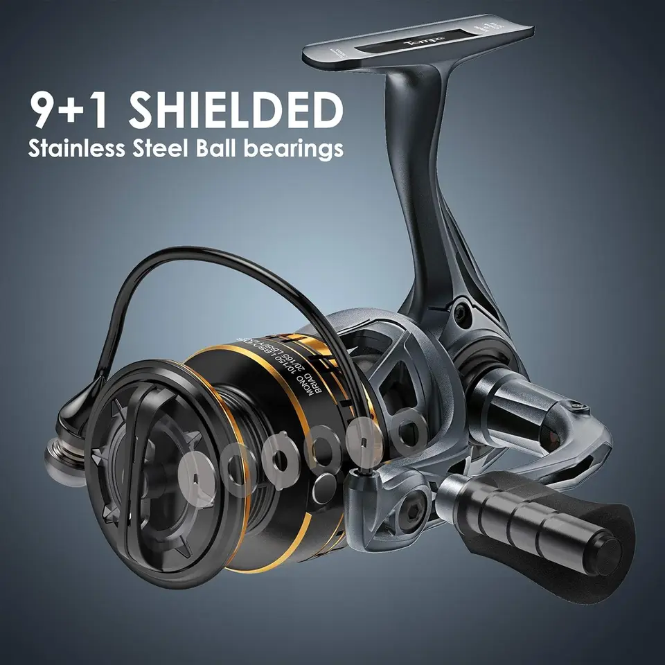 Spinning Reel, 9+1 BB Incredib - đánh giá và giá Spinning Reel