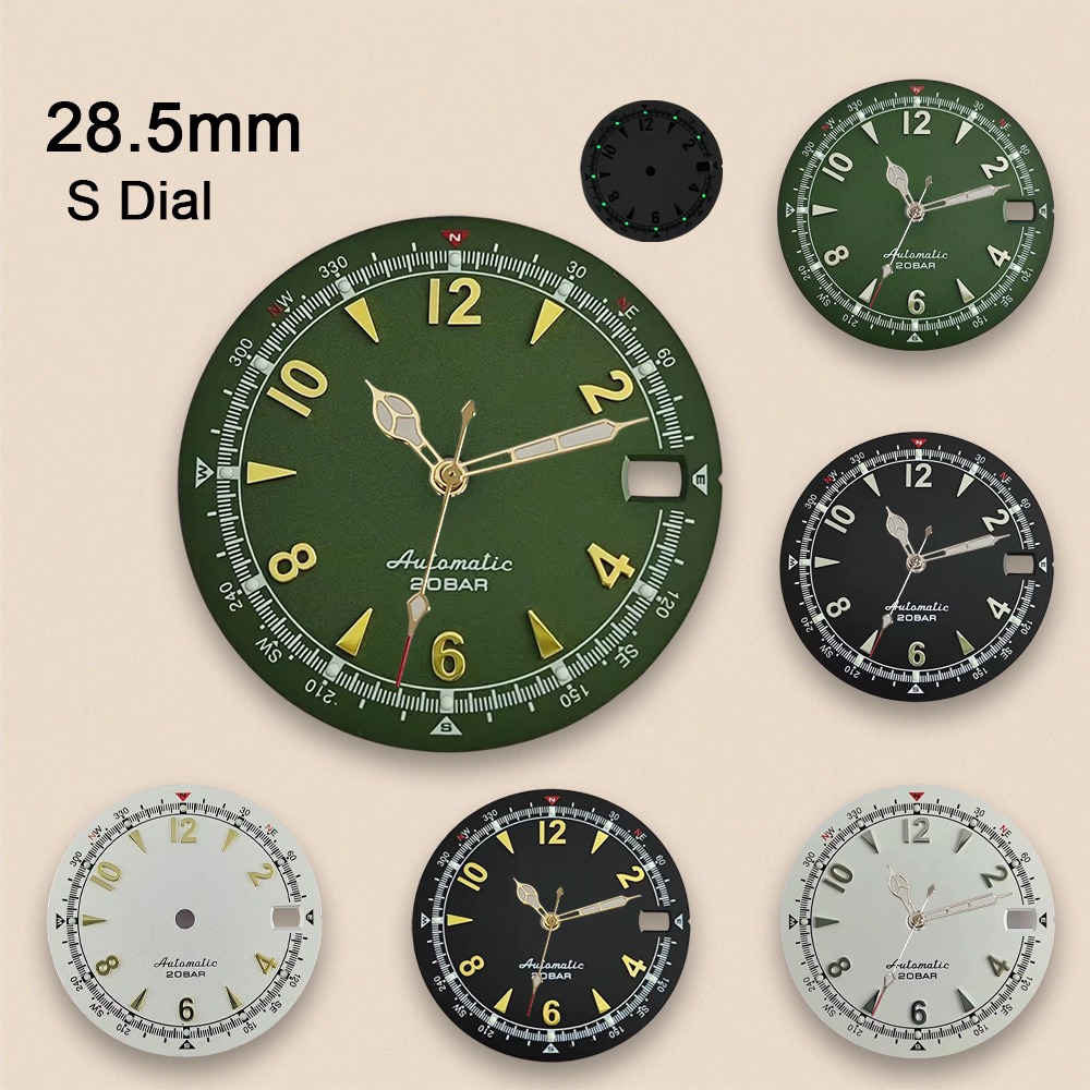 Nh35 Dial S Logo 28.5mm Retro  - đánh giá và giá Reel Case
