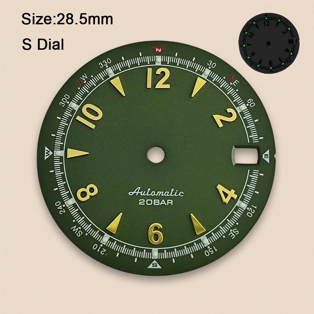 Nh35 Dial S Logo 28.5mm Retro  - đánh giá và giá Reel Case
