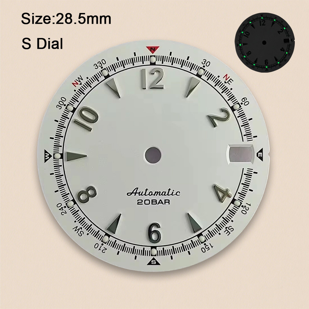 Nh35 Dial S Logo 28.5mm Retro  - đánh giá và giá Reel Case