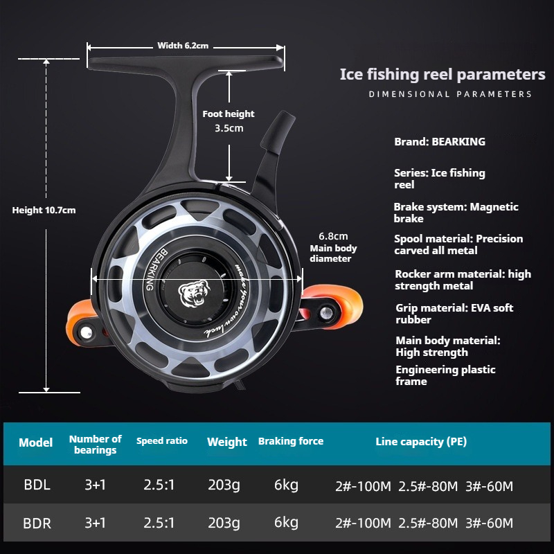 Winter Ice Fishing Reel, Micro - đánh giá và giá Ice Fishing Reel